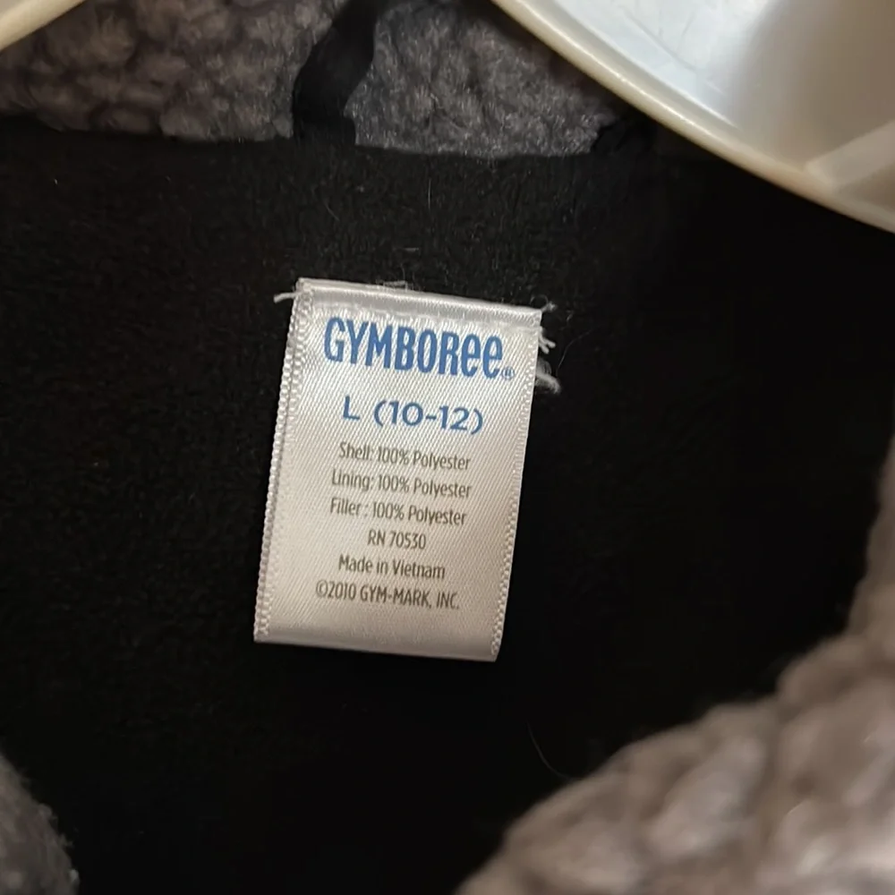 Gymboree Boys 10/12 Black puffer vest